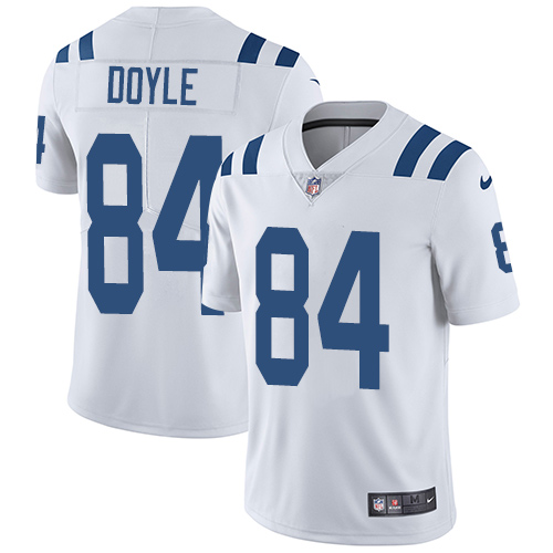 Nike Colts #84 Jack Doyle White Men's Stitched NFL Vapor Untouchable Limited Jersey